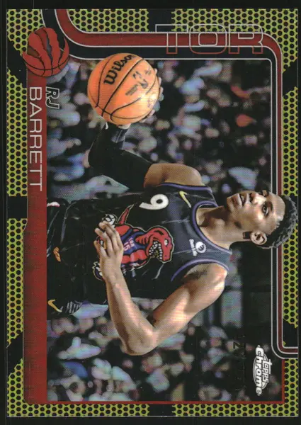 2025-26 Topps Chrome Yellow Basketball Refractors #225 RJ Barrett /275