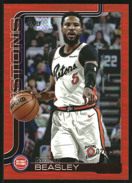 2025-26 Topps Orange Rainbow #43 Malik Beasley /25