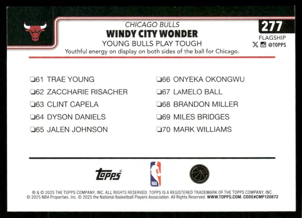 2025-26 Topps Season Tip Off #277 Josh Giddey