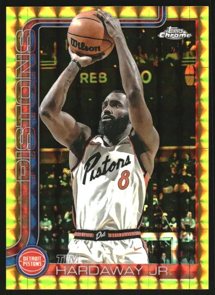 2025-26 Topps Chrome Gold Geometric Refractors #7 Tim Hardaway Jr. /50