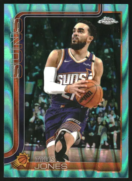 2025-26 Topps Chrome RayWave Aqua Refractors #146 Tyus Jones /199