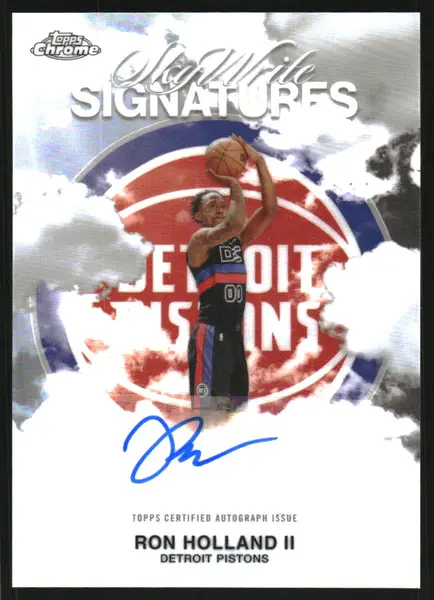 2025-26 Topps Chrome Sky Write Autographs Refractors #SWSRH Ron Holland II Auto
