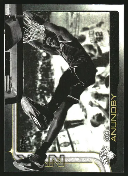 2025-26 Topps Blackout #15 OG Anunoby