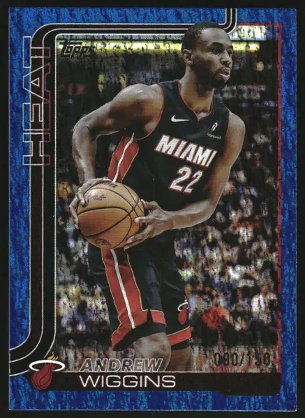 2025-26 Topps Blue Holo Foil #77 Andrew Wiggins /150