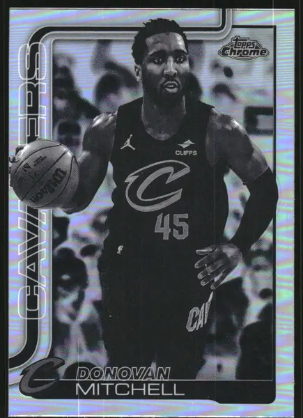 2025-26 Topps Chrome Negative Refractors #69 Donovan Mitchell