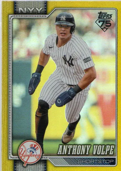 2026 Topps Yellow Rainbow Foil #308 Anthony Volpe /399