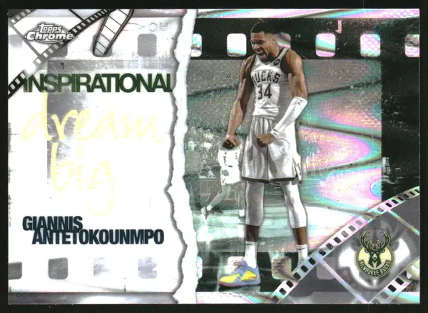 2025-26 Topps Chrome Inspirational RayWave Refractors #IP3 Giannis Antetokounmpo