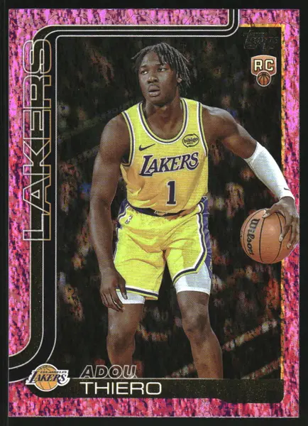 2025 Topps Basketball Pink Holo Foil Adou Thiero #236