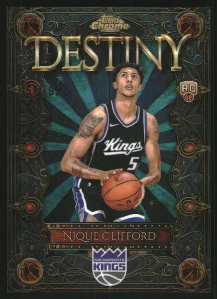 2025-26 Topps Chrome Chromographs Green Refractors #CHJHS Jalen Hood-Schifino Auto /99
