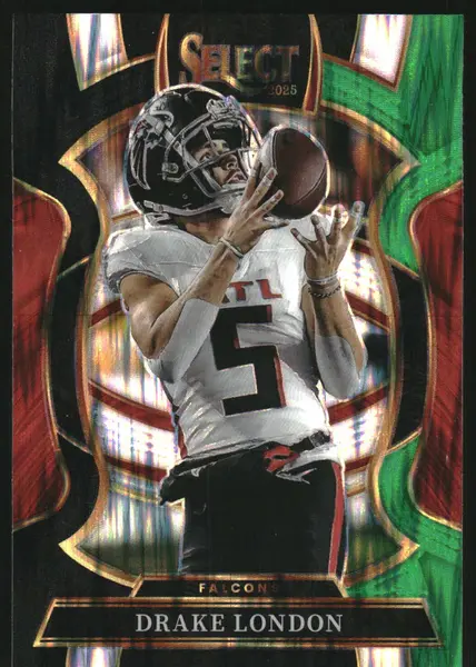 2025 Select Prizm Black and Green Shock #47 Drake London