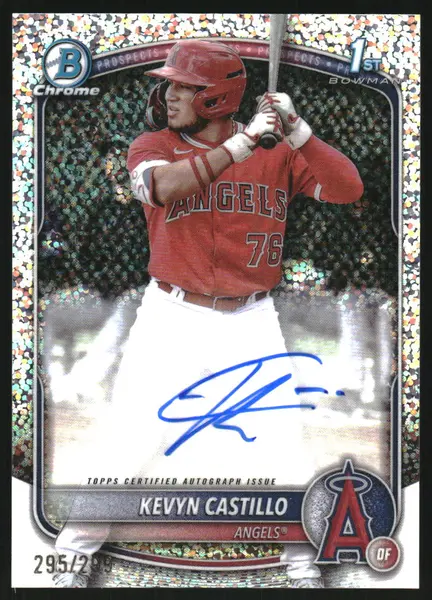 2025 Bowman Chrome Prospect Autographs Speckle Refractors #CPAKC Kevyn Castillo Auto /299