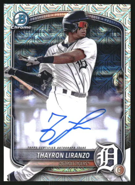 2025 Bowman Chrome Mega Box Prospect Autographs #BMATL Thayron Liranzo Auto