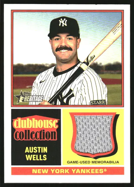 2025 Topps Heritage Clubhouse Collection Relics #CCRAW Austin Wells
