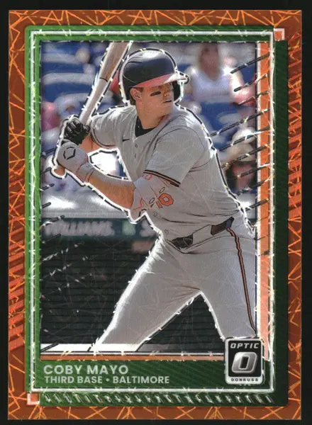 2025 Donruss Optic Orange Velocity #5 Coby Mayo