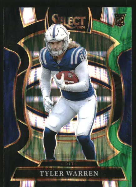 2025 Select Prizm Black and Green Shock #33 Tyler Warren