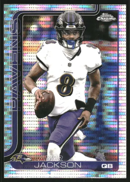 2025 Topps Chrome Pulsar Refractors #24 Lamar Jackson