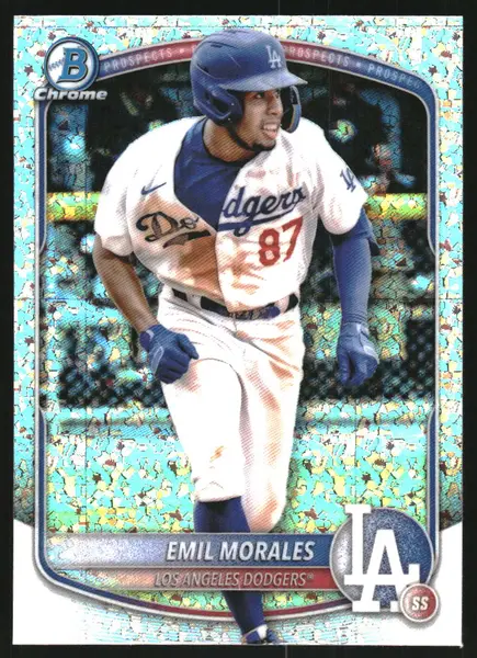 2025 Bowman Chrome Prospects Mini-Diamond Refractors #BCP127 Emil Morales