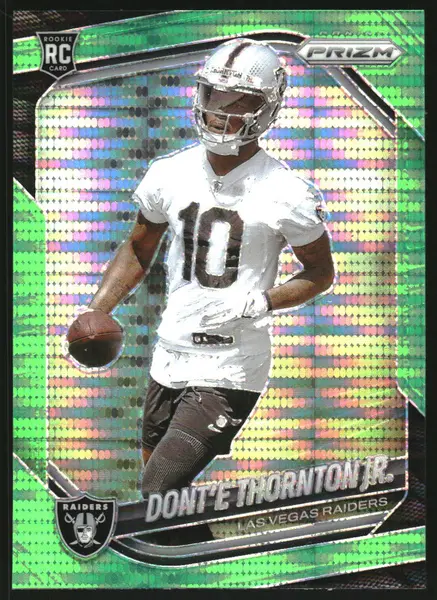 2025 Panini Prizm Prizms Neon Green Pulsar #369 Dont'e Thornton Jr.