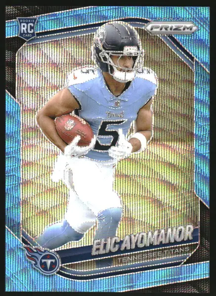 2025 Panini Prizm Football Blue Wave Elic Ayomanor #321