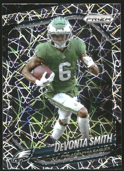 2025 Panini Prizm Prizms Lazer #70 DeVonta Smith