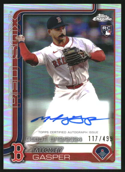 2025 Topps Chrome Update Rookie Debut Autographs Refractors #CRDAMG Mickey Gasper Auto /499