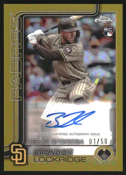 2025 Topps Chrome Update Rookie Debut Autographs Gold Wave Refractors #CRDADF David Festa Auto /50