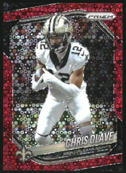 2025 Panini Prizm Football No Huddle Red Chris Olave #192