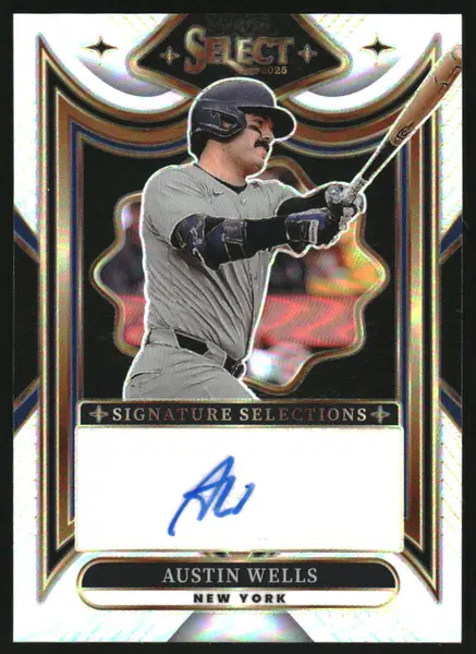 Austin Wells #95 2025 Panini Select Baseball Signature Selections